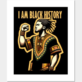 I Am Black History Month African American Posters and Art